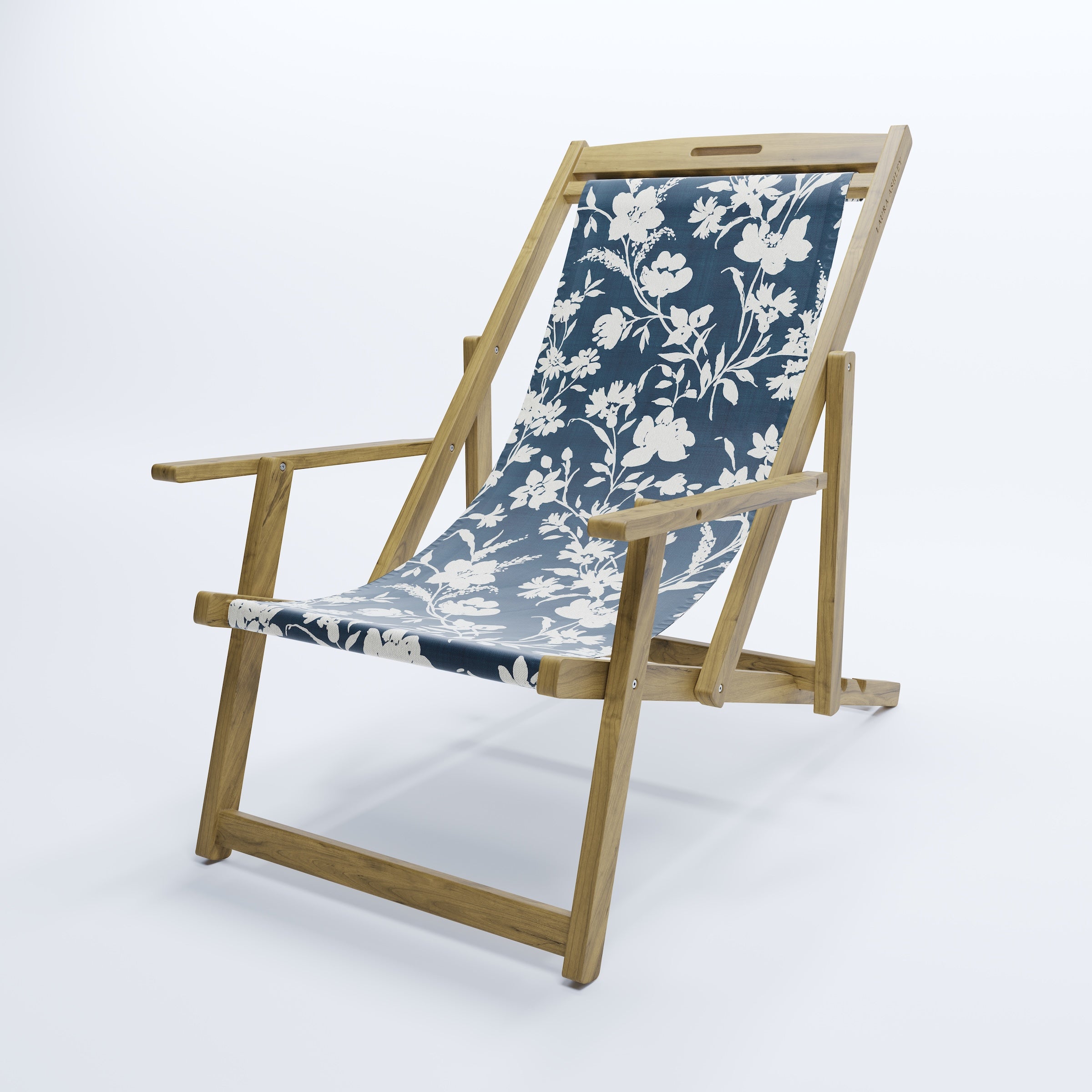Laura Ashley Teak Deck Chair Limited Edition