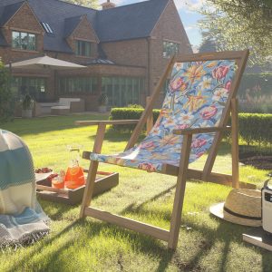 Laura Ashley Teak Deck Chair Limited Edition
