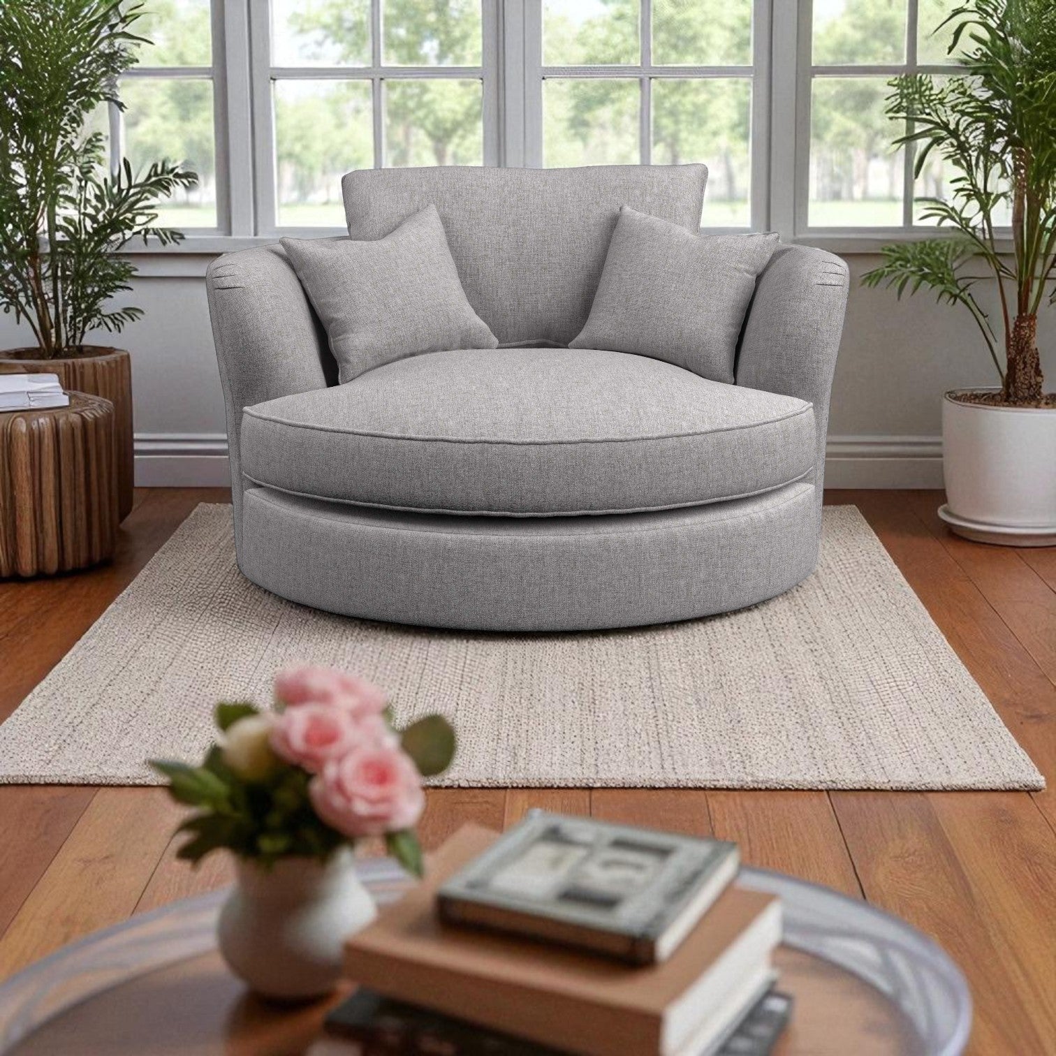 Manhattan Cuddler Swivel Chair