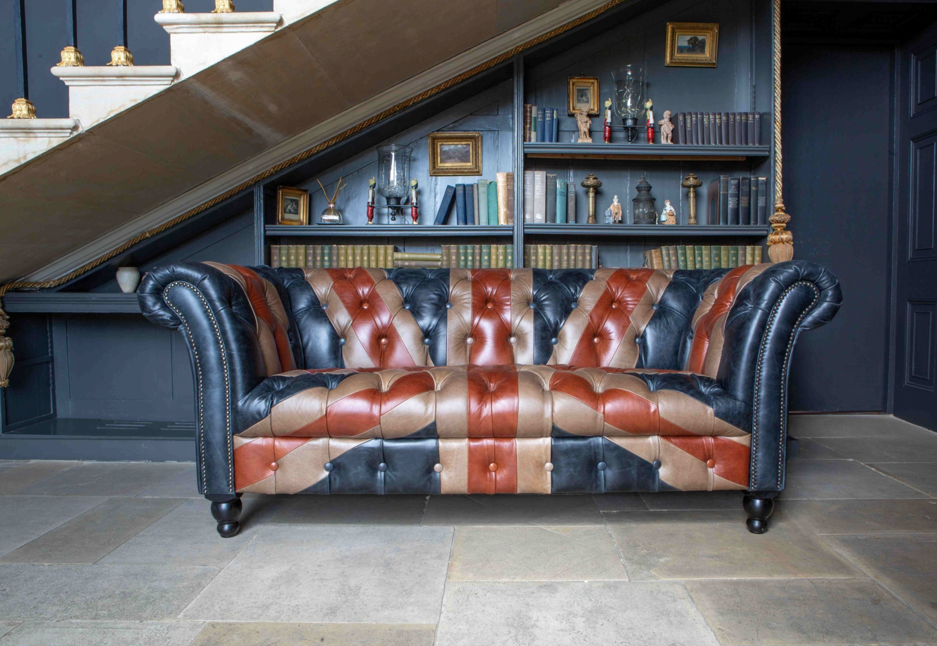 Chester Union 2 Seater Sofa Leather