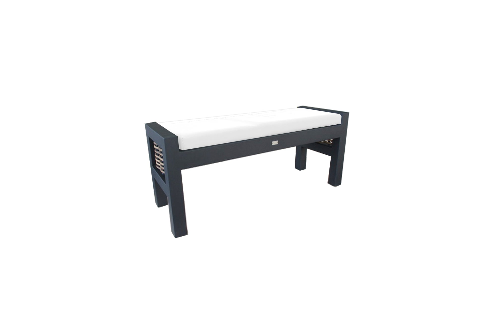 Langley Dining Bench With Bench Pad Slated Top