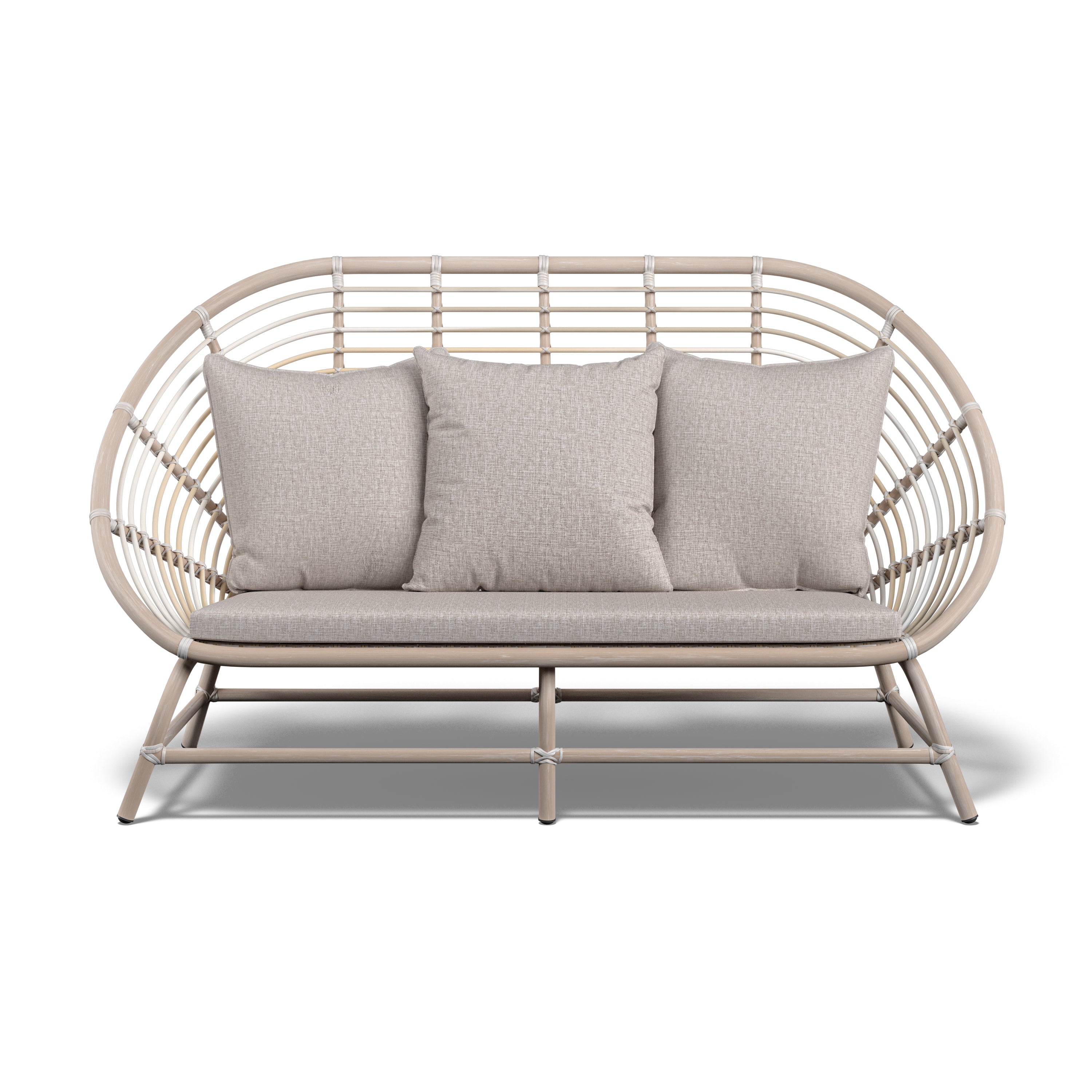 Havana Outdoor Sofa With Seat Pad And Scatter Cushions